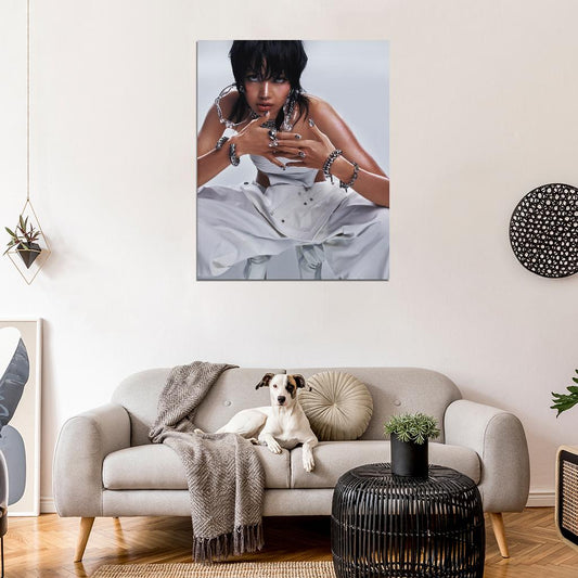 Blackpink Lisa Rockstar 2024 Photo K-Pop Music Poster Kpop Girl Group - xonomax