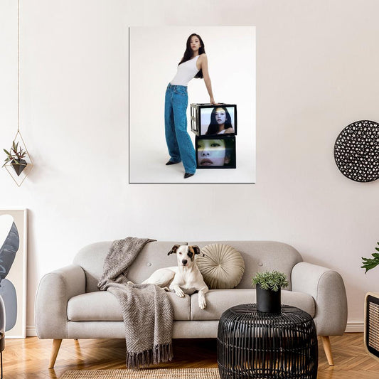 Blackpink Kim Jennie Photo K-Pop Music Poster Kpop Girl Group - xonomax