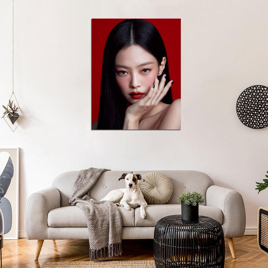 Blackpink Korean Singer Jennie Photo K-Pop Music Poster Kpop Girl Group - xonomax