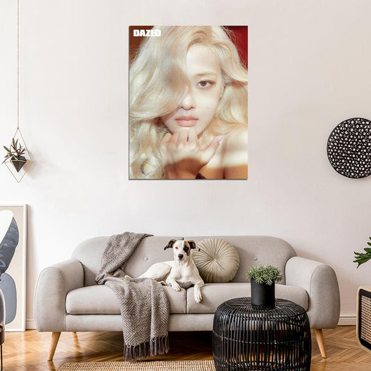 Blackpink Rose Photo K-Pop Music Poster Kpop Korean Singer Girl Group - xonomax