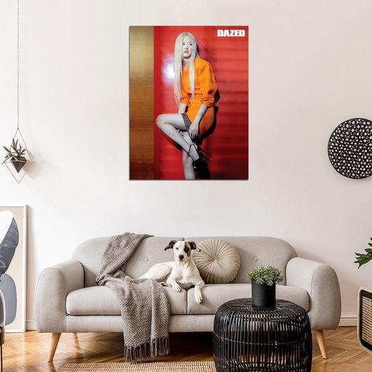 Blackpink Rose Photo K-Pop Music Poster Kpop Girl Group Korean Singer - xonomax