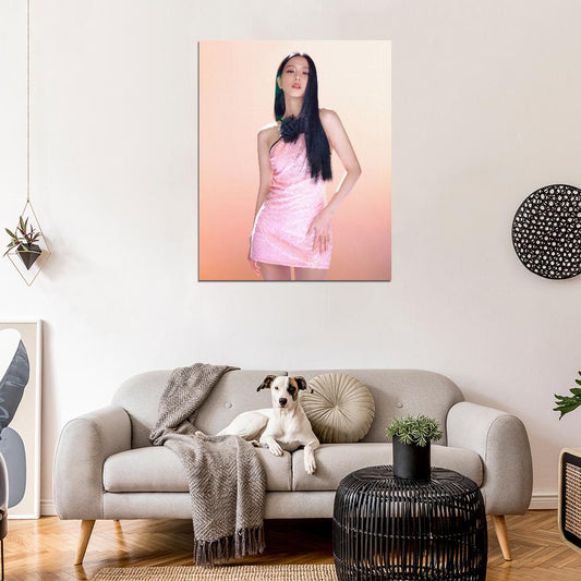 Blackpink Jisoo Kim Photo K-Pop Music Poster Korean Singer Print - xonomax