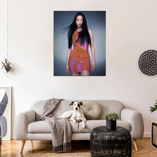 Blackpink Kim Jisoo Photo K-Pop Music Poster Korean Singer Print - xonomax