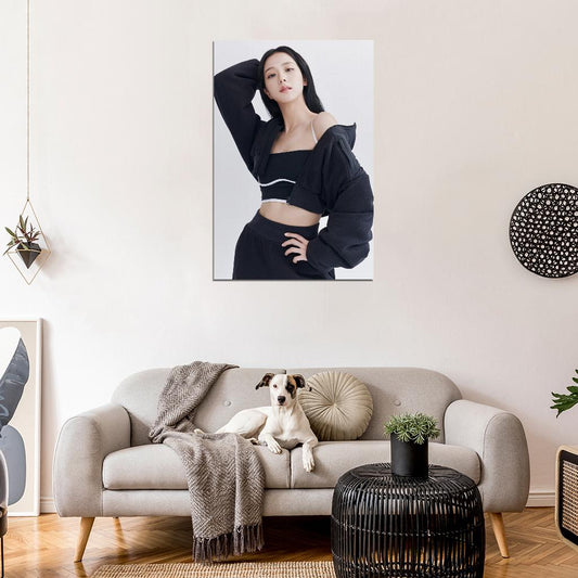 Blackpink Photo Jisoo K-Pop Music Poster Korean Singer Print - xonomax