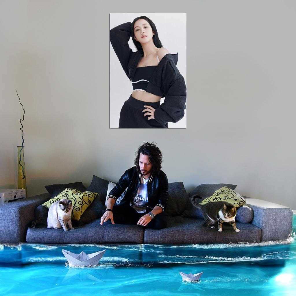 Blackpink Photo Jisoo K-Pop Music Poster Korean Singer Print - xonomax