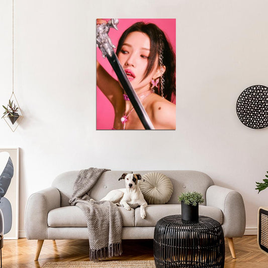 (G)I-DLE Soyeon I Feel Queencard Concept Photo K-Pop Music Poster Korean Girl Group - xonomax