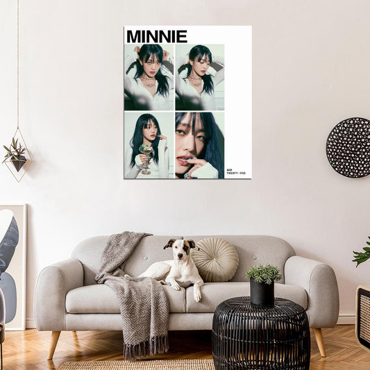 (G)I-DLE Minnie I Feel Queencard Concept Photo K-Pop Music Poster Korean Girl Group - xonomax
