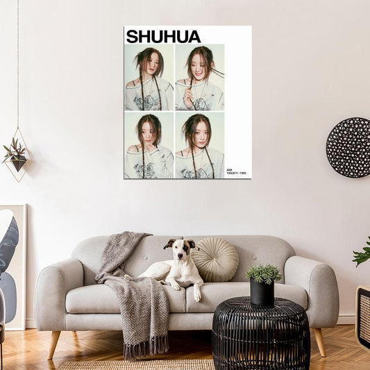 (G)I-DLE Shuhua I Feel Queencard Concept Photo K-Pop Music Poster Korean Girl Group - xonomax