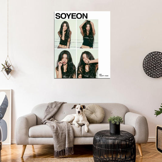 (G)I-DLE Soyeon I Feel Queencard Concept Photo K-Pop Music Poster Korean Girl Group - xonomax