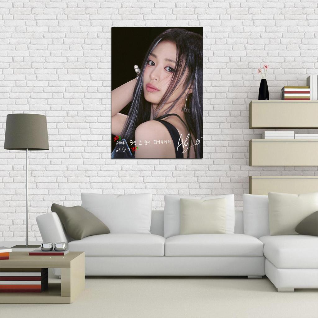 Babymonster Ahyeon Signature Photo K-Pop Music Poster Korean Girl Group - xonomax