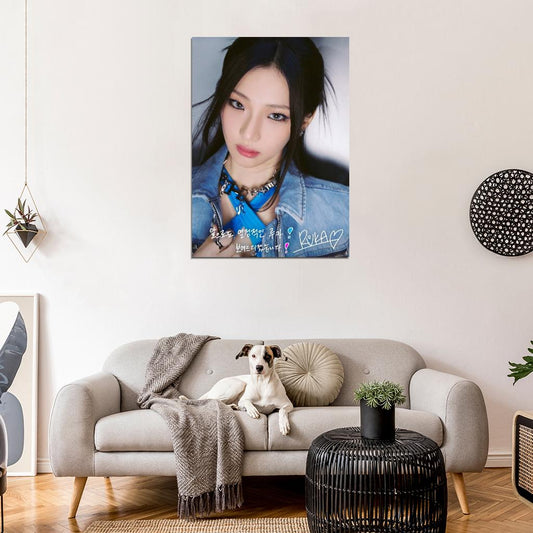 Babymonster Ruka Signature Photo K-Pop Music Poster Korean Girl Group - xonomax