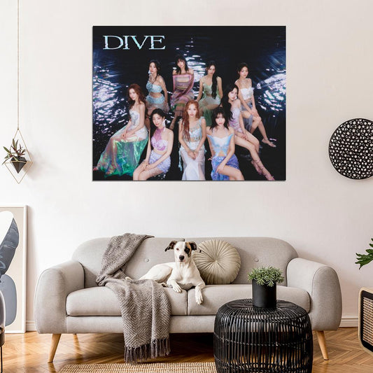 Twice Sana Momo Dahyun Tzuyu Nayeon Mina Jihyo Chaeyoung Jeongyeon Dive K-Pop Photo Print - xonomax