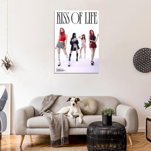 Kiss Of Life Kiof Natty Belle Julie Haneul Born To Be Xx K-Pop Concept Photo Kpop Music Poster - xonomax