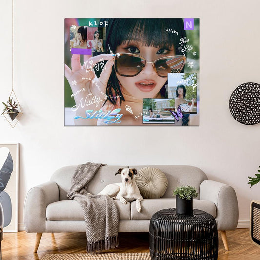 Kiss Of Life Kiof Natty Single Sticky Concept Photo K-Pop Music Poster Korean Girl Group - xonomax