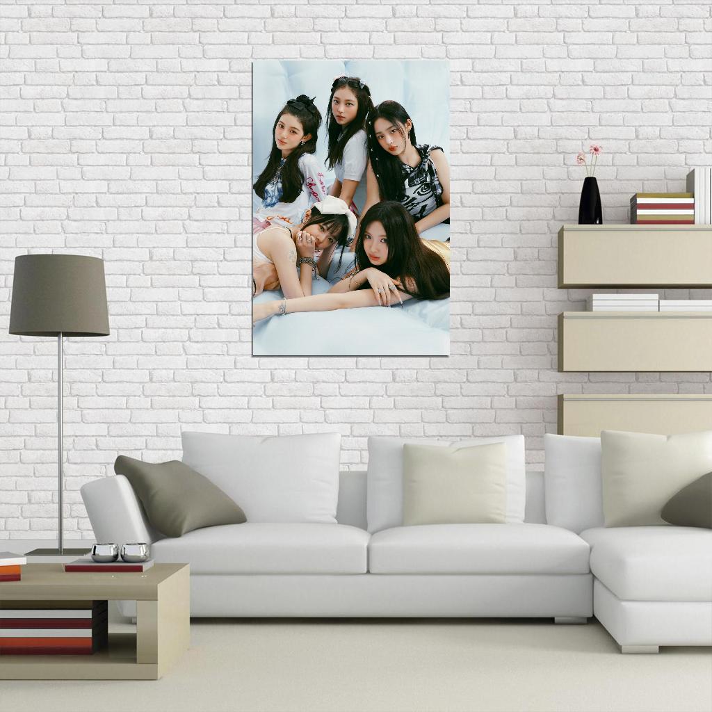 Newjeans Minji Hanni Danielle Haerin Hyein Photo K-Pop Music Poster Korean Girl Group - xonomax
