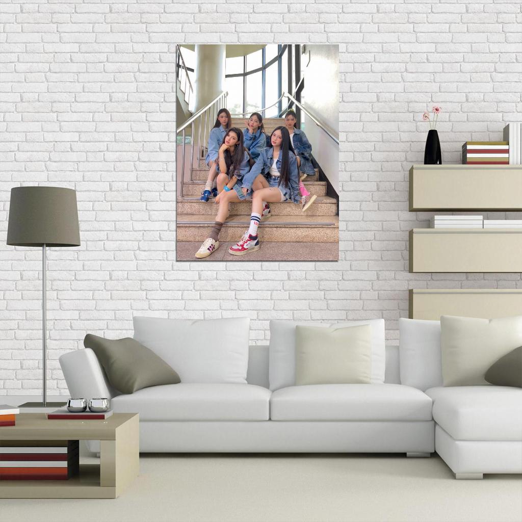 Newjeans Minji Hanni Danielle Haerin Hyein Photo K-Pop Music Poster Korean Girl Group - xonomax