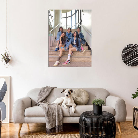 Newjeans Minji Hanni Danielle Haerin Hyein Photo K-Pop Music Poster Korean Girl Group - xonomax