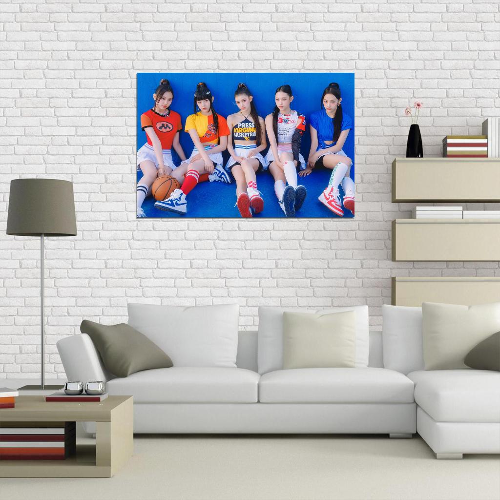 Newjeans Minji Hanni Danielle Haerin Hyein Photo K-Pop Music Poster Korean Girl Group - xonomax