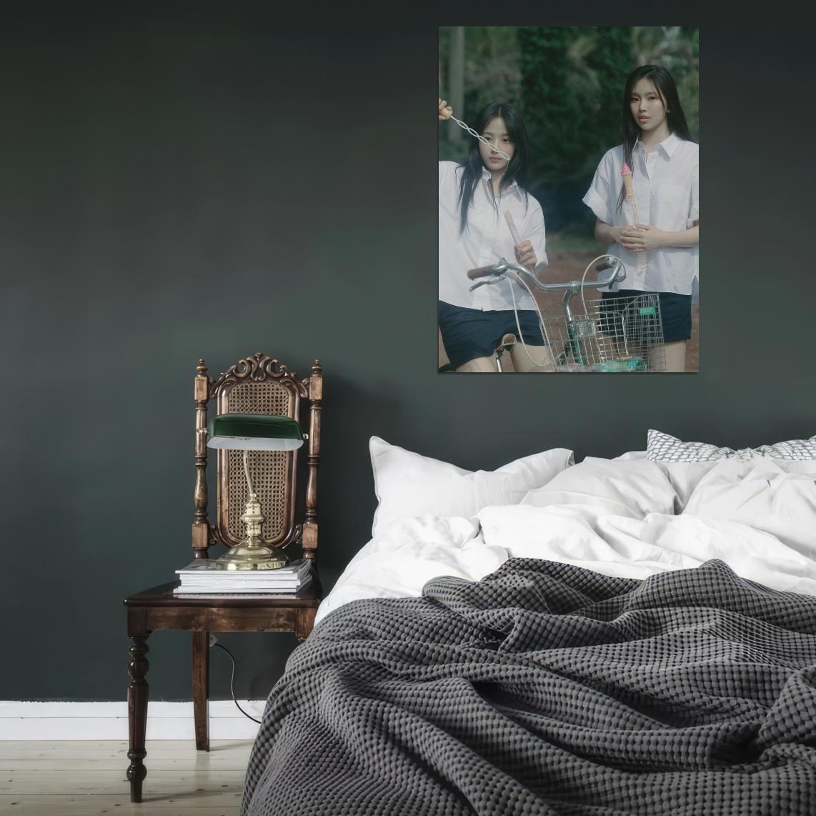 Newjeans Minji Hanni Danielle Haerin Hyein Bubble Gum K-Pop Concept Photo Music Kpop Poster - xonomax