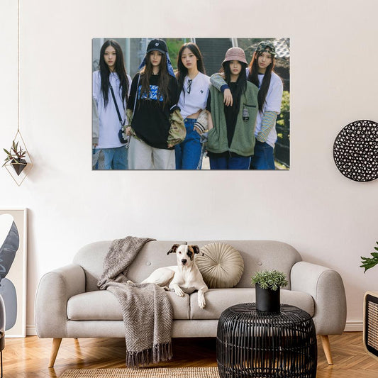 Newjeans Minji Hanni Danielle Haerin Hyein Supernatural Concept Photo K-Pop Poster Music Poster - xonomax