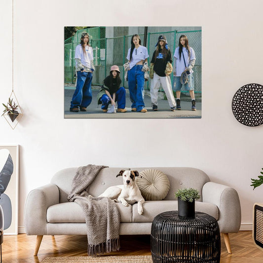 Newjeans Minji Hanni Danielle Haerin Hyein Supernatural Concept Photo K-Pop Poster Music Poster - xonomax