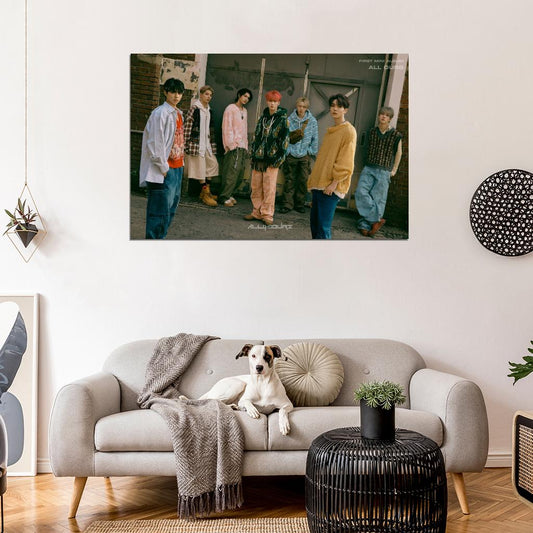 All(h)ours Allhours Kunho Youmin Xayden Minje Masami Hyunbin On N K-Pop Music Poster - xonomax