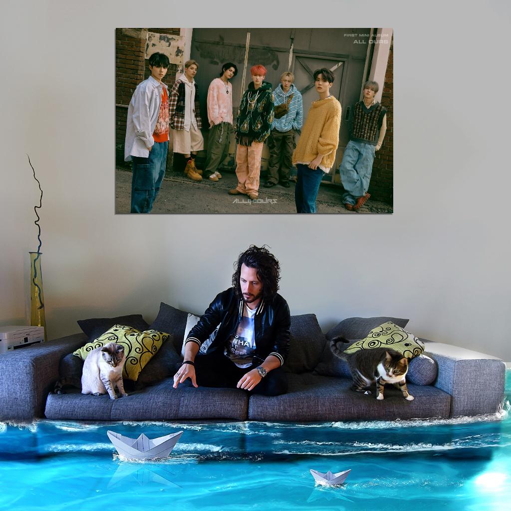 All(h)ours Allhours Kunho Youmin Xayden Minje Masami Hyunbin On N K-Pop Music Poster - xonomax