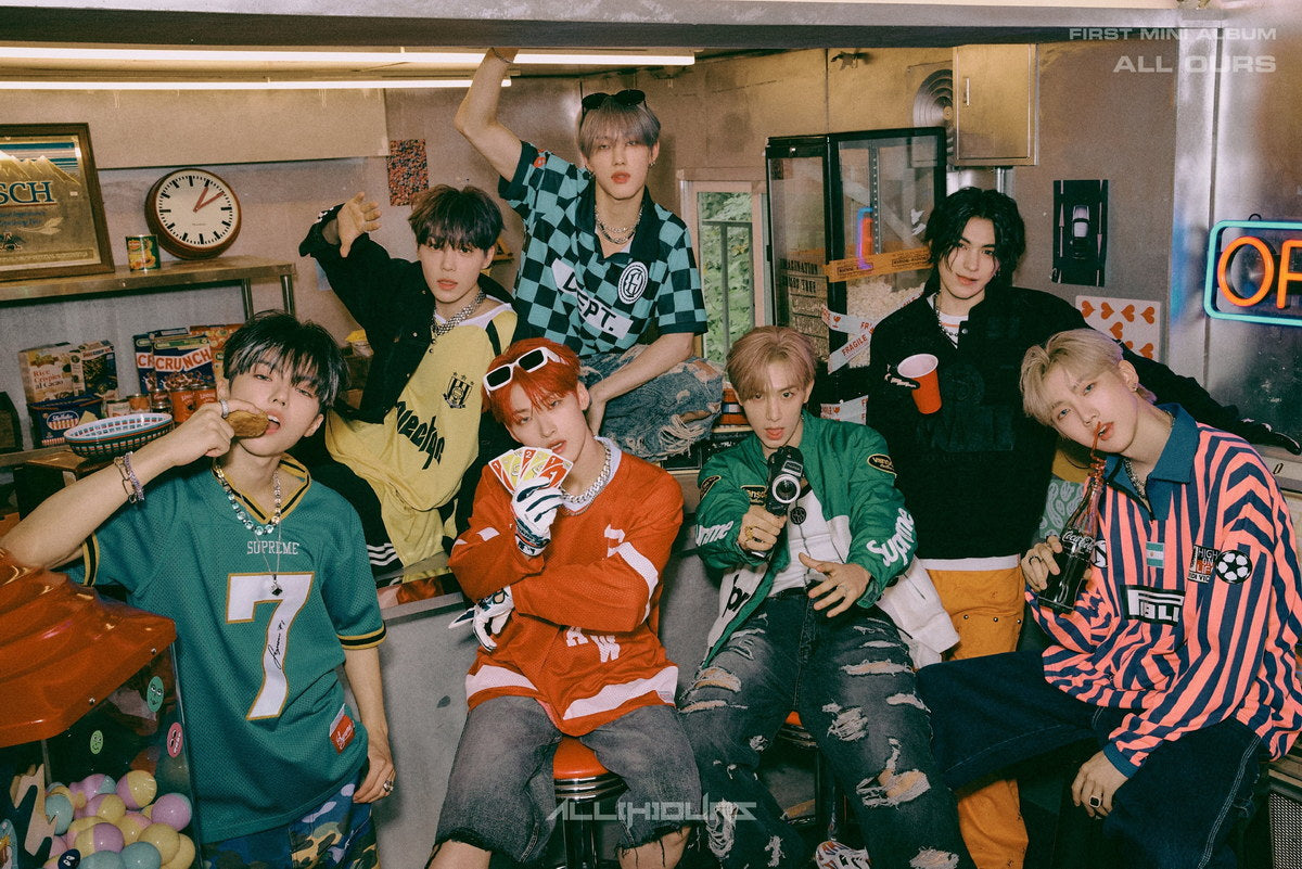 All(h)ours Allhours Kunho Youmin Xayden Minje Masami Hyunbin On N K-Pop Music Poster - xonomax