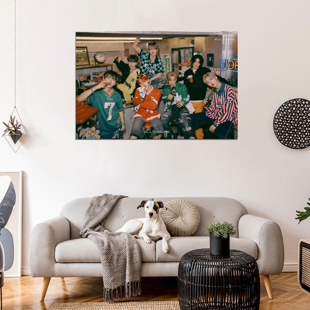All(h)ours Allhours Kunho Youmin Xayden Minje Masami Hyunbin On N K-Pop Music Poster - xonomax