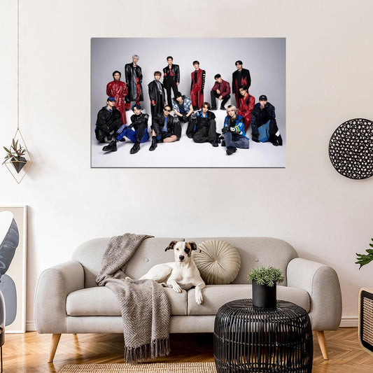 Ateez Hush-hush Hongjoong Seonghwa Yunho Yeosang San Mingi Wooyoung Jongho K-Pop Music Poster - xonomax