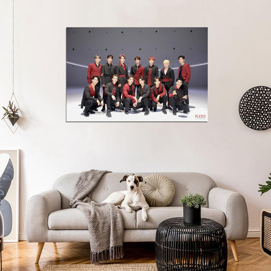 Seventeen Jun Hoshi Wonwoo Woozi Photo K-Pop Music Poster Korean Boys Group - xonomax