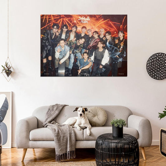 Seventeen Dk Mingyu The8 Seungkwan Vernon Dino Photo K-Pop Music Poster Korean Boys Group - xonomax