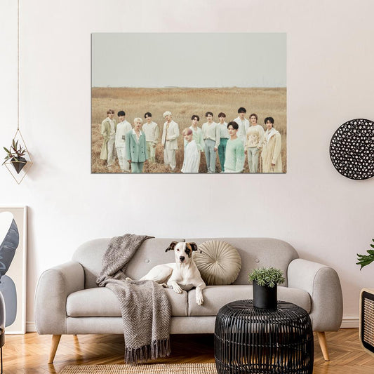 Seventeen Photo K-Pop Music Poster Korean Boys Group - xonomax