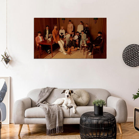 Seventeen Photo K-Pop Music Poster Korean Boys Group - xonomax