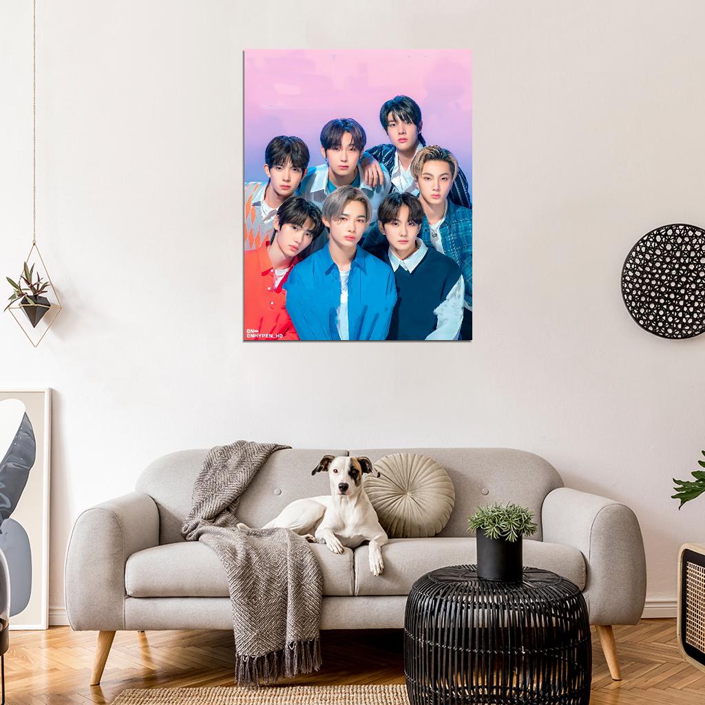 Enhypen Jungwon Heeseung Jay Jake Sunghoon Sunoo Ni-ki Photo K-Pop Music Poster Korean Boys Group - xonomax