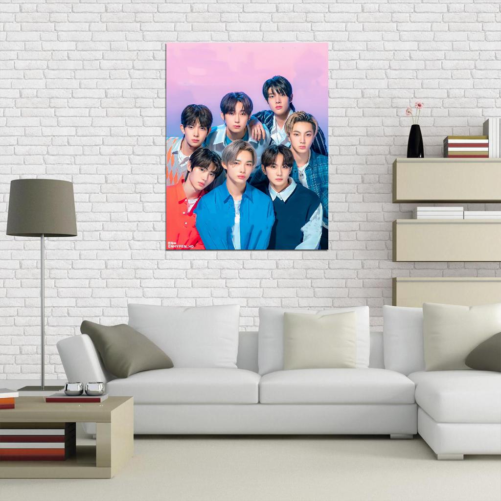 Enhypen Jungwon Heeseung Jay Jake Sunghoon Sunoo Ni-ki Photo K-Pop Music Poster Korean Boys Group - xonomax