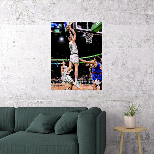 Kristaps Porzingis Dunk Basketball Player Poster Motivational Sports Print - xonomax