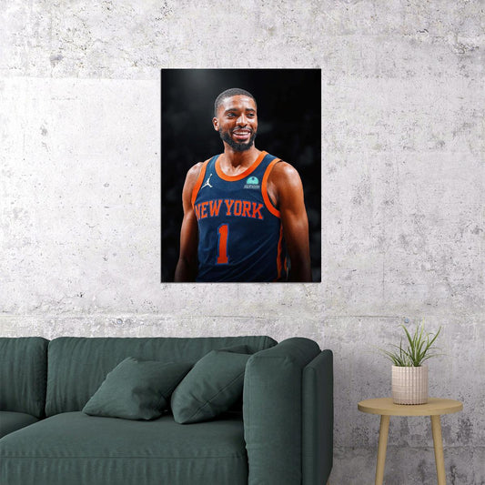 Mikal Bridges Basketball Player Poster Motivational Sports Print - xonomax