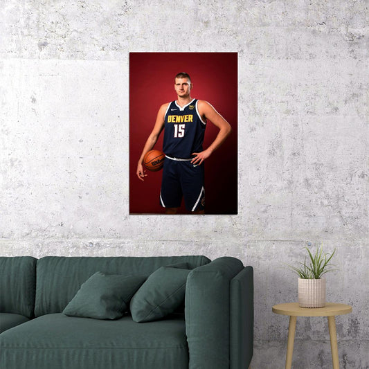 Nikola Jokic Basketball Player Poster Motivational Sports Print - xonomax