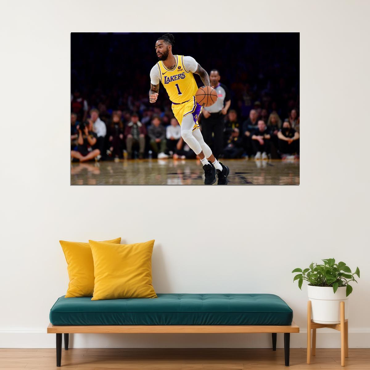 D'Angelo Russell Basketball Player Poster Motivational Sports Print