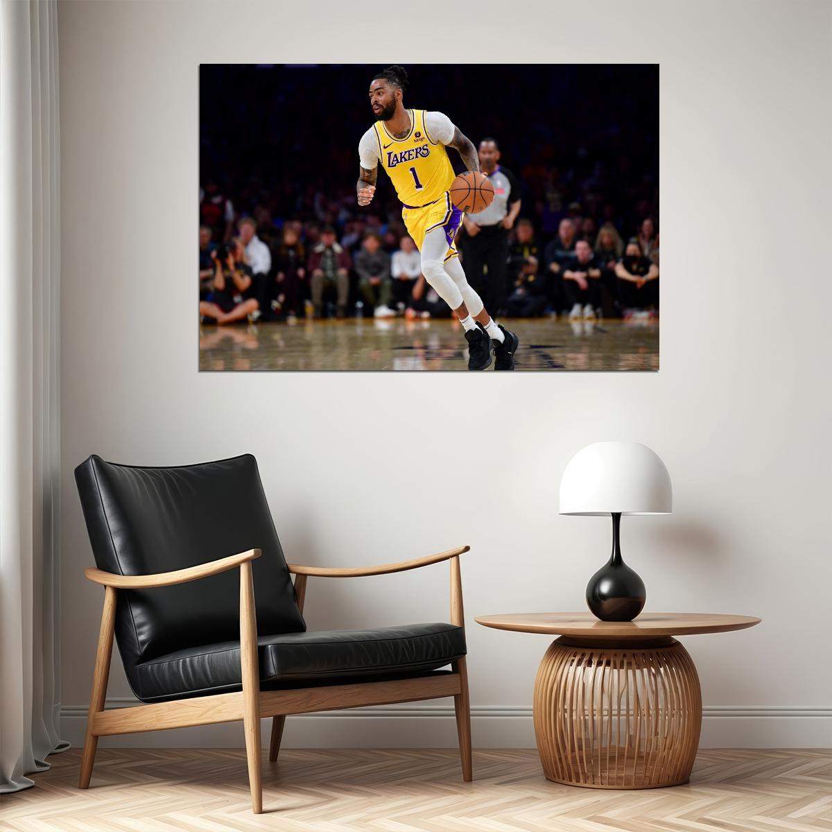 D'Angelo Russell Basketball Player Poster Motivational Sports Print