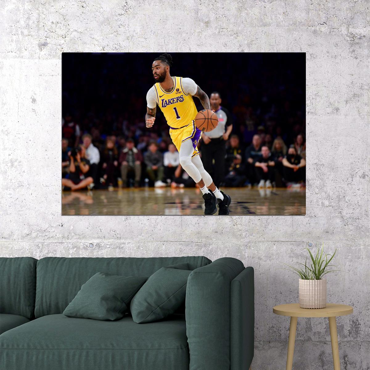 D'Angelo Russell Basketball Player Poster Motivational Sports Print