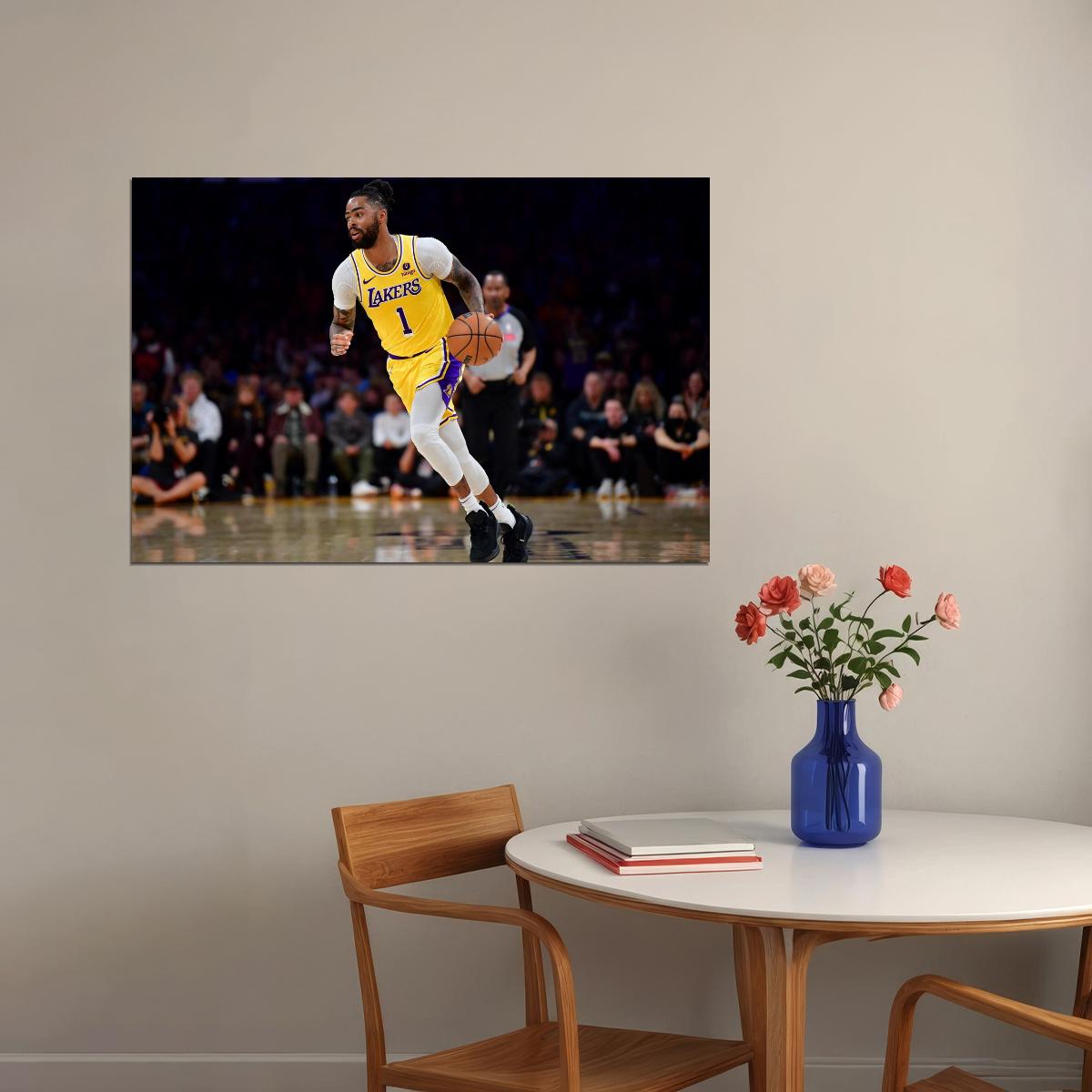 D'Angelo Russell Basketball Player Poster Motivational Sports Print