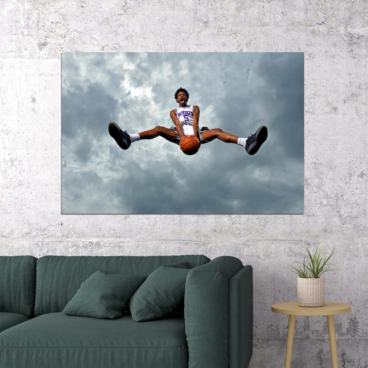 De'Aaron Fox Basketball Player Poster Motivational Sports Print