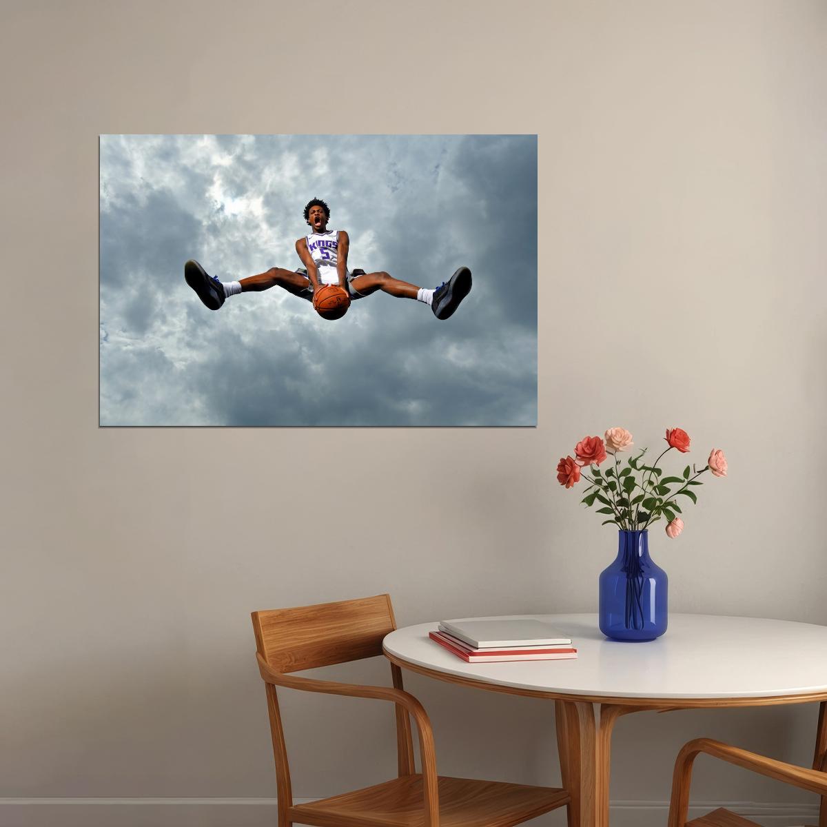 De'Aaron Fox Basketball Player Poster Motivational Sports Print