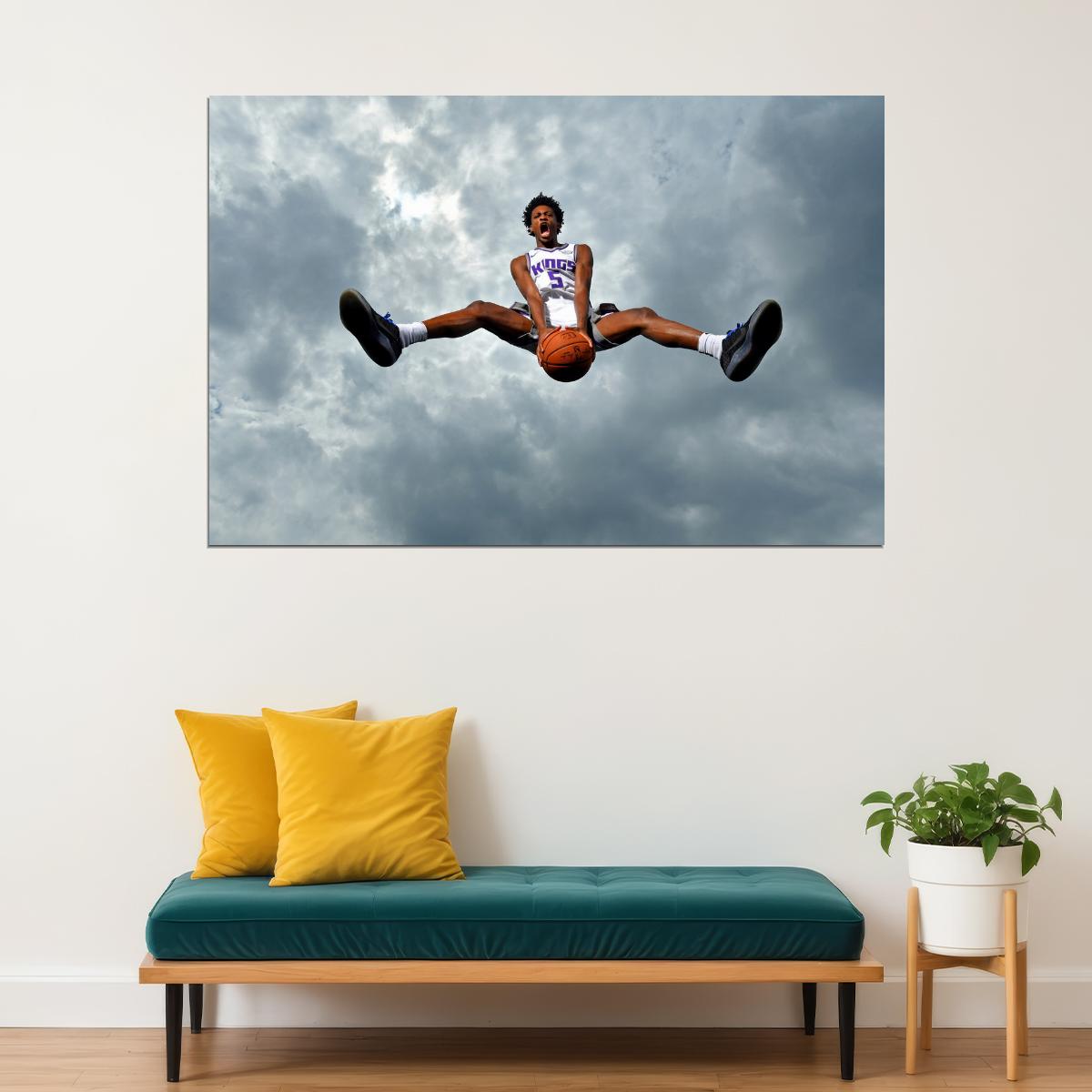 De'Aaron Fox Basketball Player Poster Motivational Sports Print