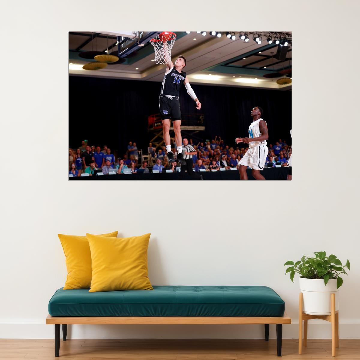 Tyler Herro Dunk Basketball Player Poster Motivational Sports Print - xonomax