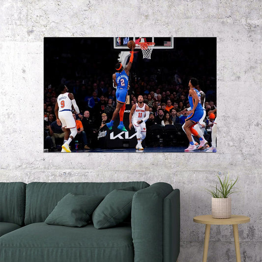 Shai Gilgeous-Alexander Basketball Player Poster Motivational Sports Print - xonomax