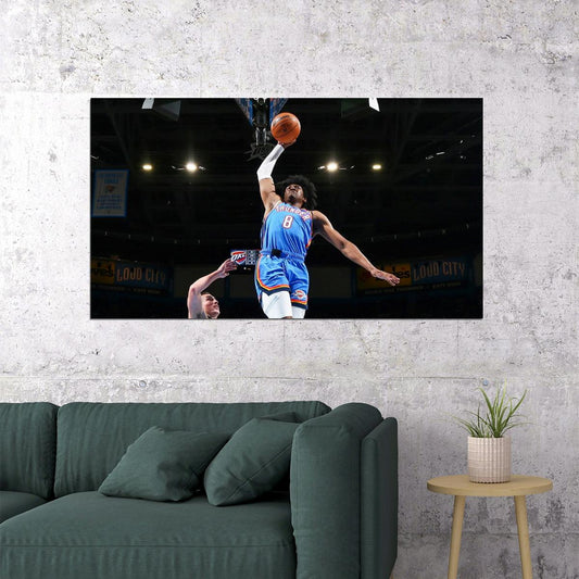 Jalen Williams J-Dub Dunk Basketball Player Poster Motivational Sports Print - xonomax