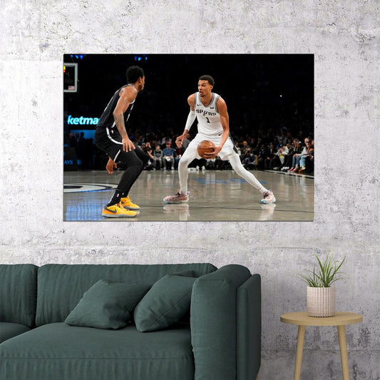 Victor Wembanyama Basketball Player Poster Motivational Sports Print - xonomax